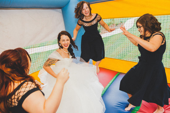 Brincolin en la boda para los invitados