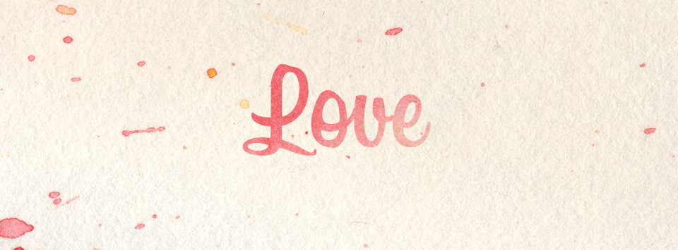 Palabra Love en manuscrita