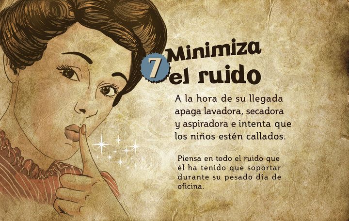 Guia de la buena esposa - Minimiza el ruido
