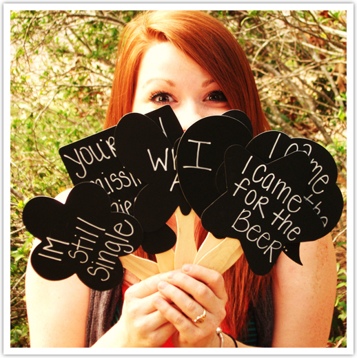 Props para la fiesta estilo pizarra y gis