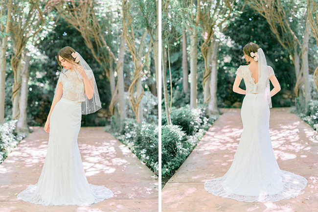 Vestido de Novia en dos piezas