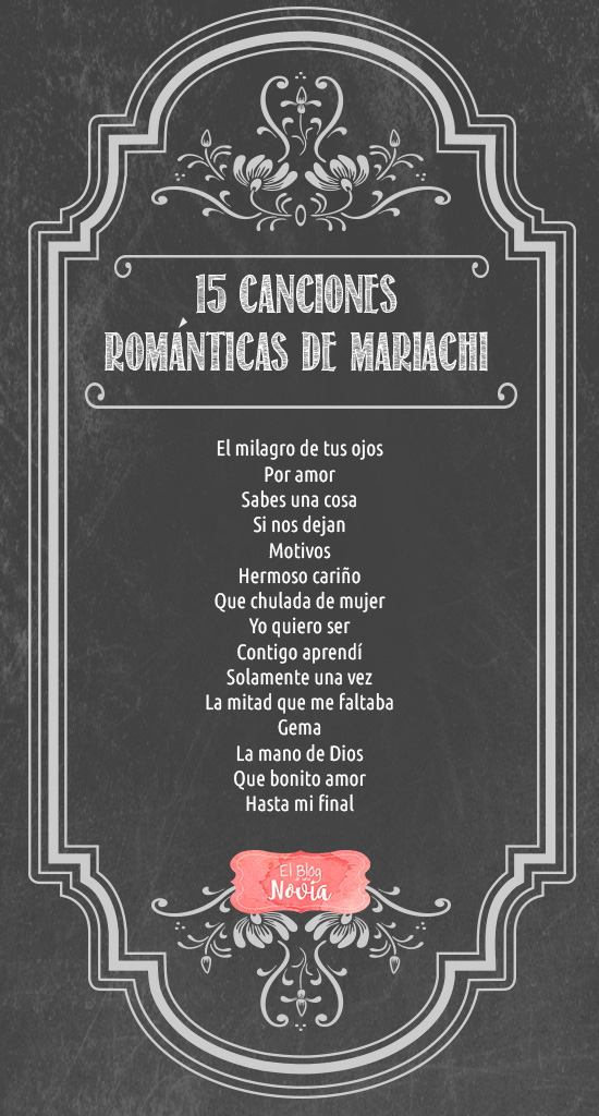 15 Canciones románticas de mariachi para la boda