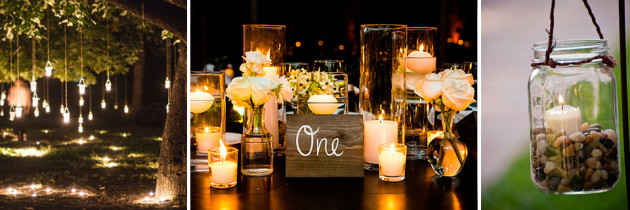 Decora e ilumina la Boda con Velas
