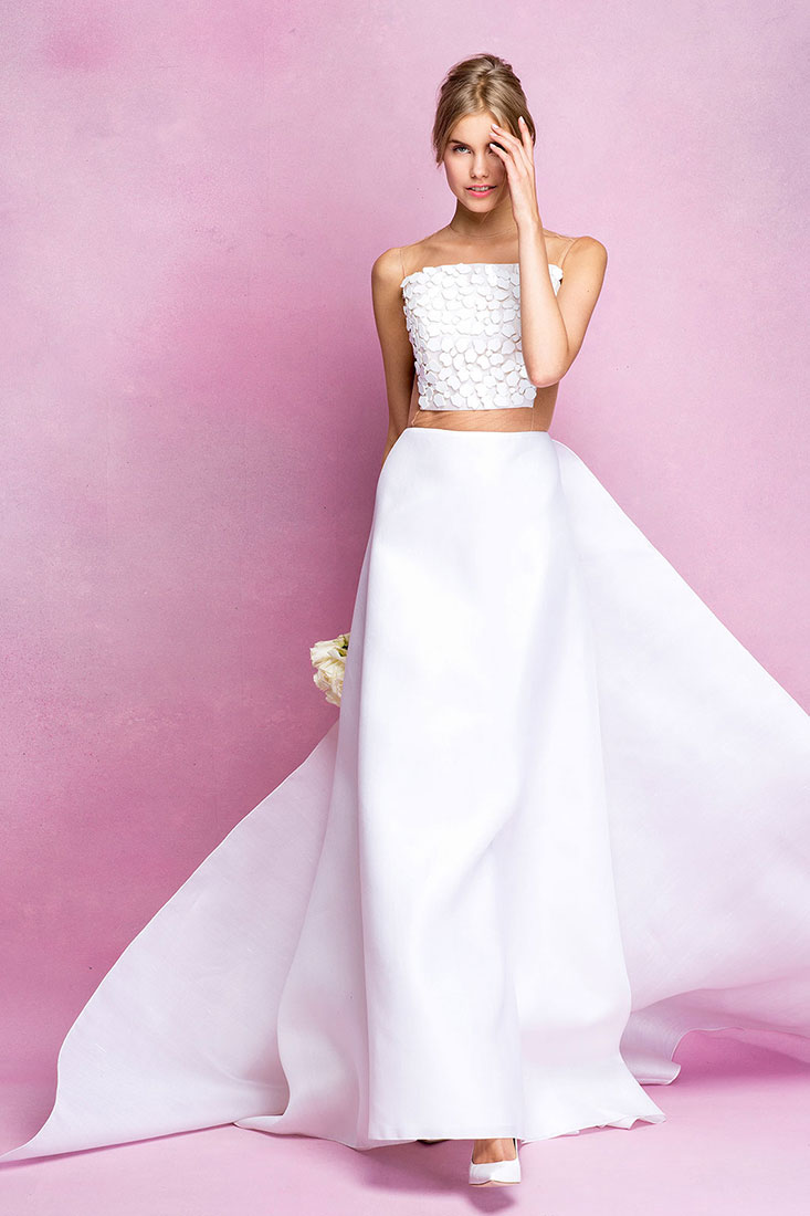 Ángel Sánchez - Vestido de Novia en Dos piezas