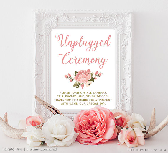 Por si no quieres que los invitados publiquen tu boda en sus redes sociales