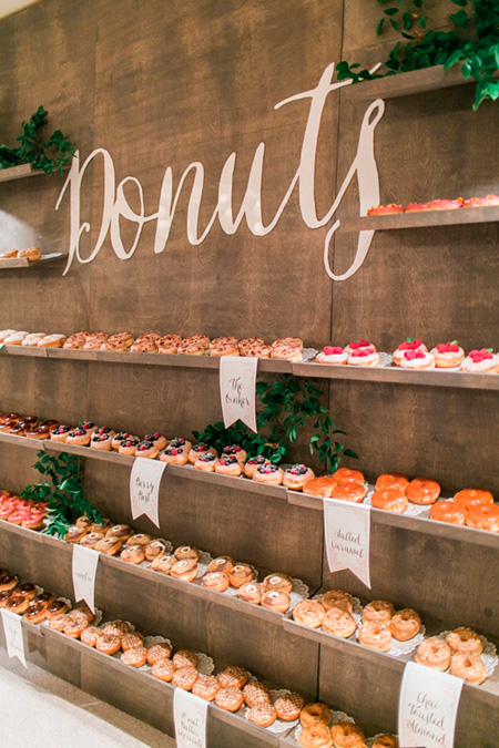 Muro de Donas en la Boda