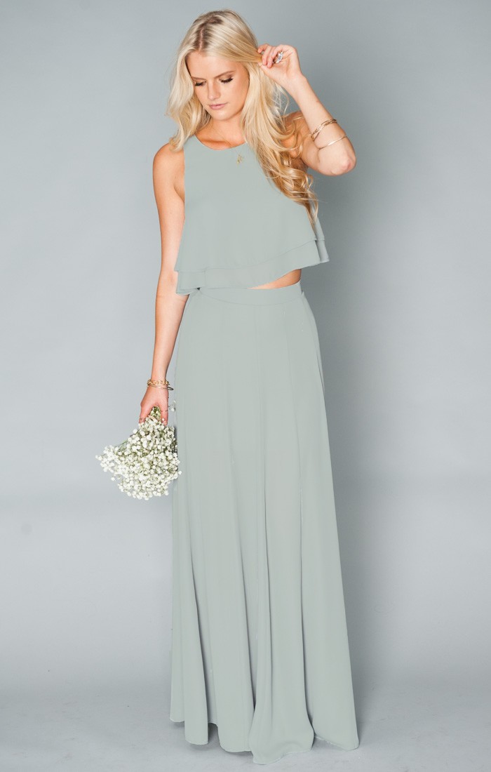 Vestido de Dama de Honor en dos piezas