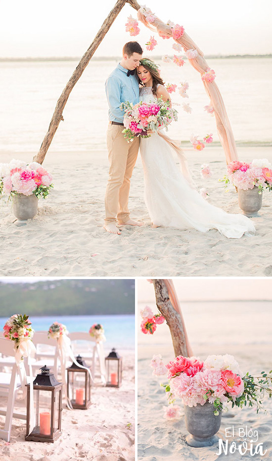 Arco para ceremonia de boda en la playa