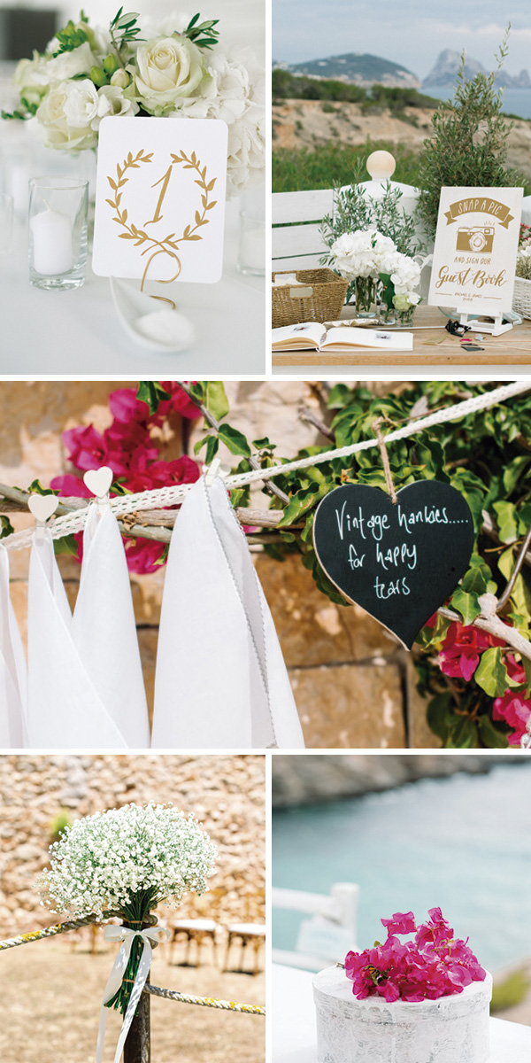 Decoración en las bodas de Ibiza