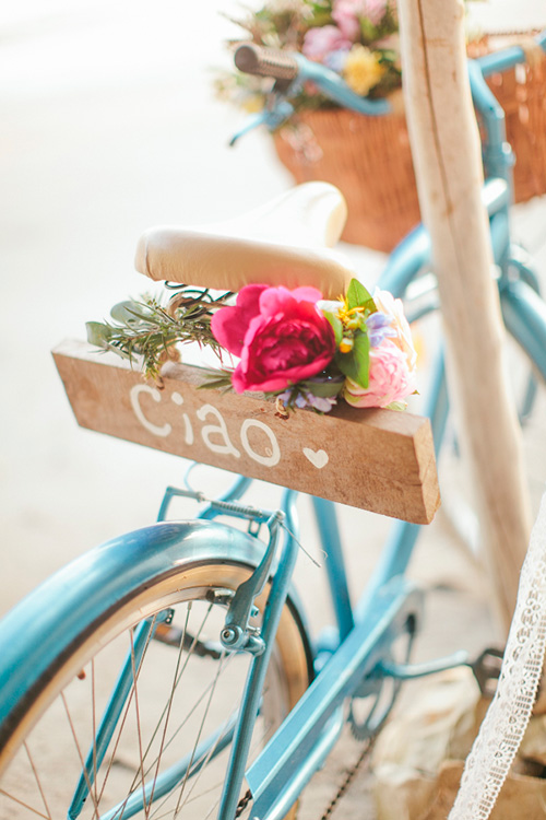 Bici como transporte en la boda