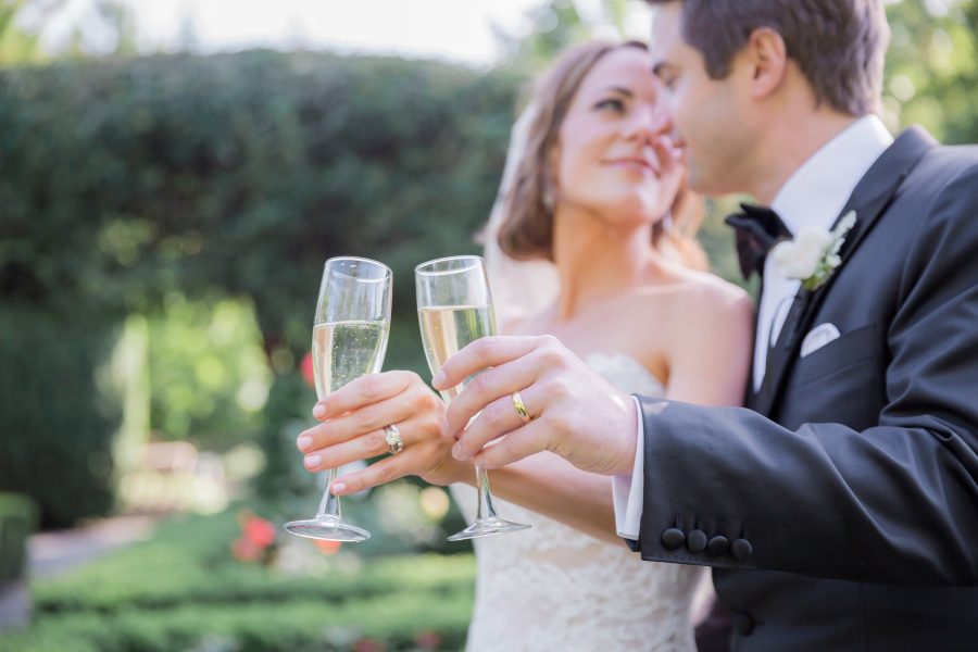 Champagne o Vino espuso para el brindis de la boda