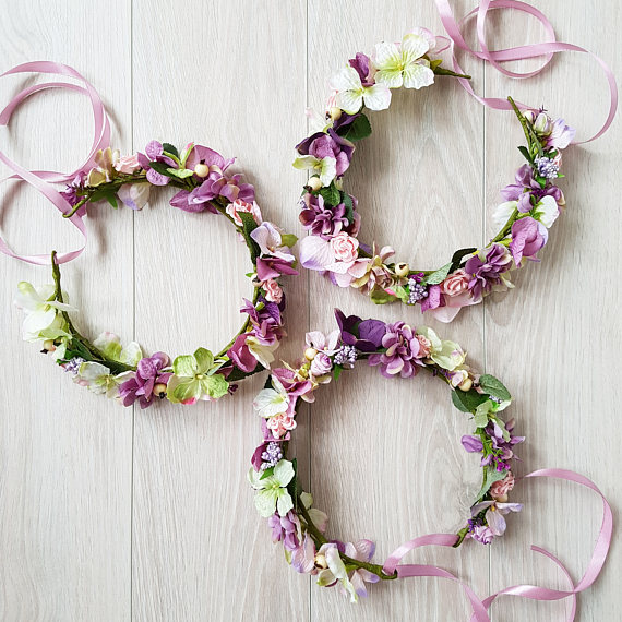 Coronas de flores para damas