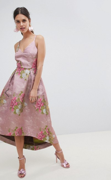 Vestido floral - Dama de Honor