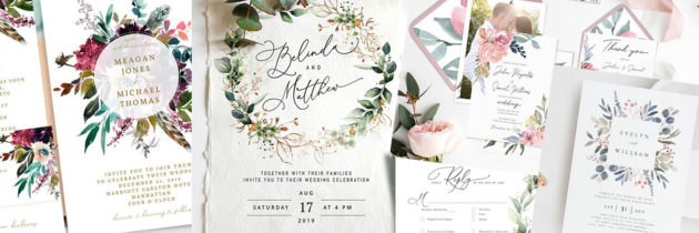 32 Invitaciones de Boda para Imprimir tú mism@