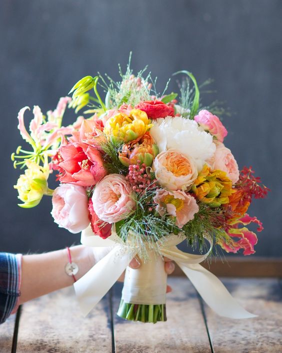 Bouquet de novia flores naturales