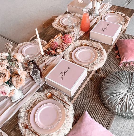 Cena para pedir que sean tus damas de honor