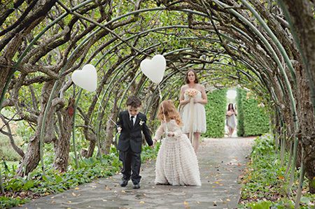 Globos para los pajes de la  boda