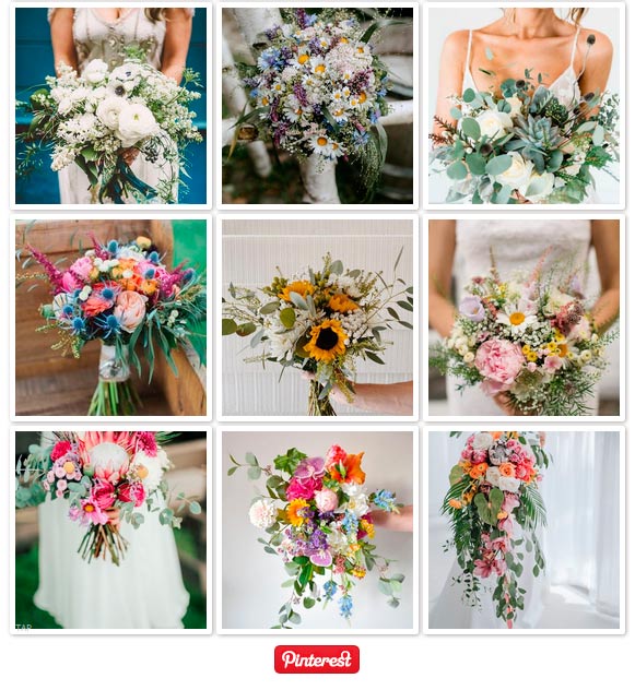 ramos de novia en pinterest