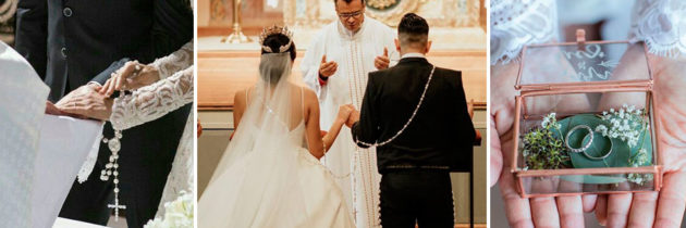Padrinos de Boda: Velación, Anillos, Arras, Lazo, Biblia y Rosario