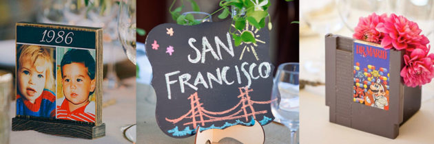 Ideas para nombrar las mesas de la Boda