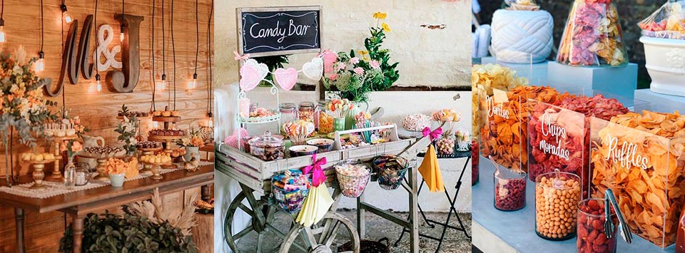 mesas de dulces para boda diferentes ideas