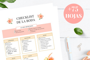 Plantilla para organizar la boda